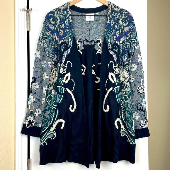 Anthropologie HWR Emmia hand stitched cardigan - Picture 4 of 11